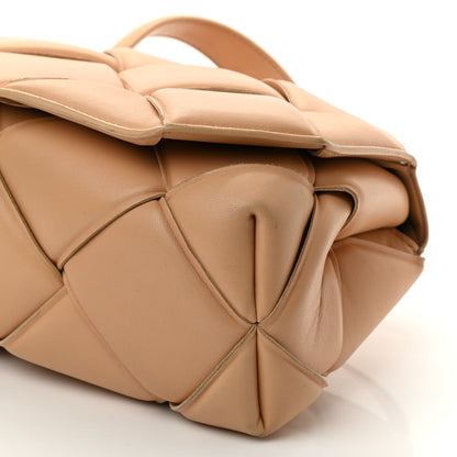 Bottega Veneta Nappa Intreccio Padded Top Handle Shoulder Bag Almond 7 of 17