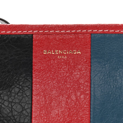 Balenciaga Agneau Arena Multicolore Bazar Strap Clutch Grey White Black Red Blue 8 of 10