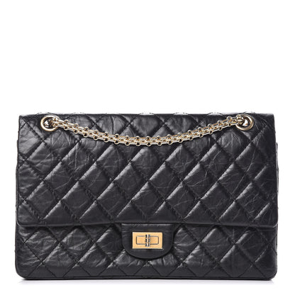 Chanel Aged Calfskin Quilted 2.55 Reissue 226 Flap Black 1 of 12