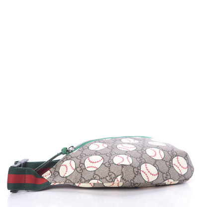 Gucci GG Supreme Monogram Baseballs Web Childrens Belt Bag 4 of 10