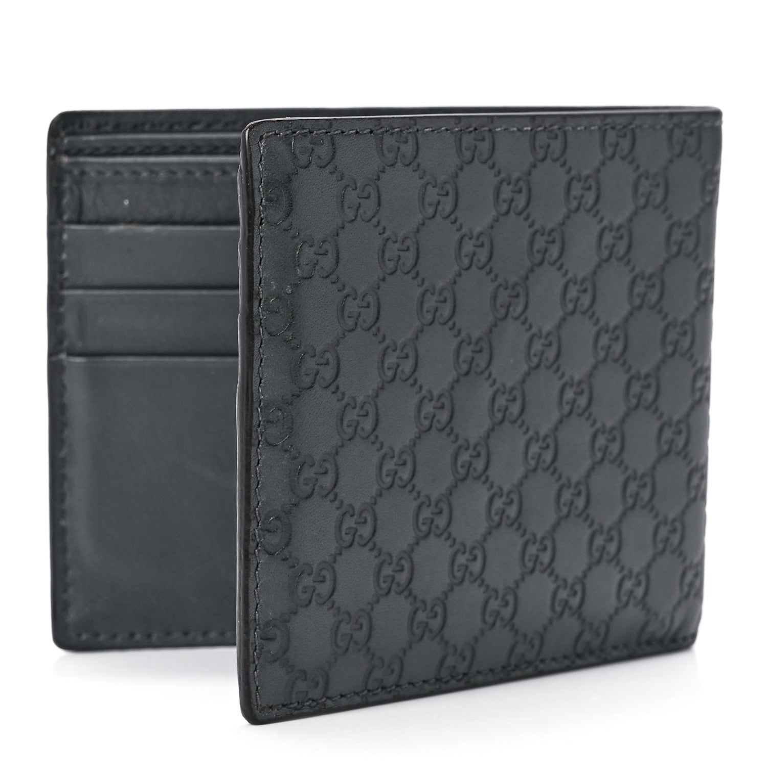 Gucci Guccissima Avel Bi-Fold Wallet Gray 3 of 14
