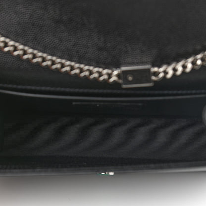 Saint Laurent Grain De Poudre Small Monogram Kate Satchel Black 5 of 10