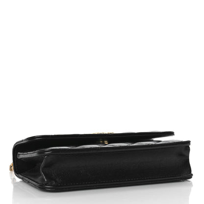 Chanel Lambskin Quilted Dynasty Flap Phone Holder With Chain Black 4 of 13