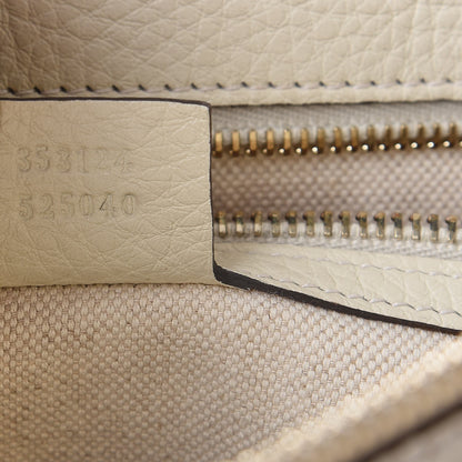 Gucci Calfskin Bamboo Medium Shopper Boston Mystic White 7 of 10
