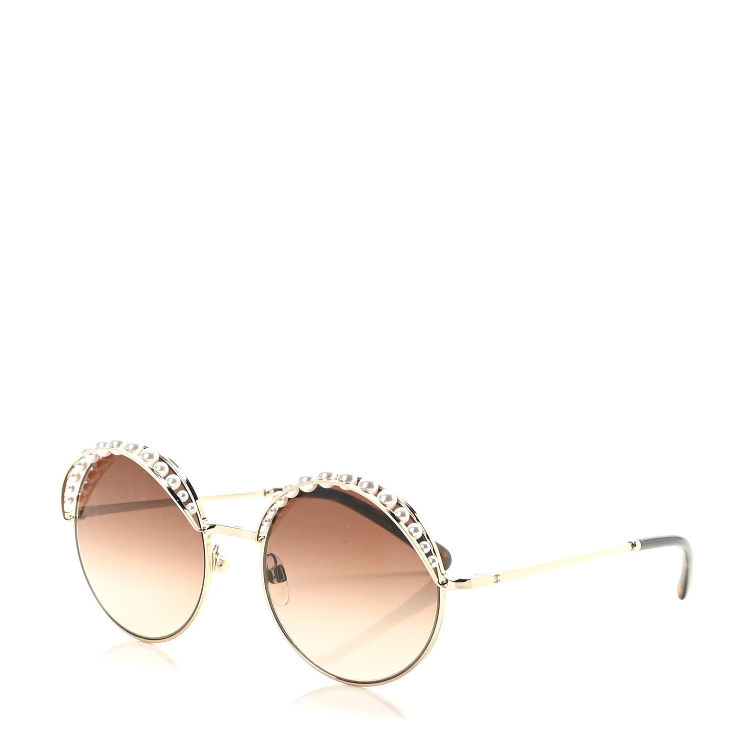 Pearl Round Sunglasses 4234-H Gold