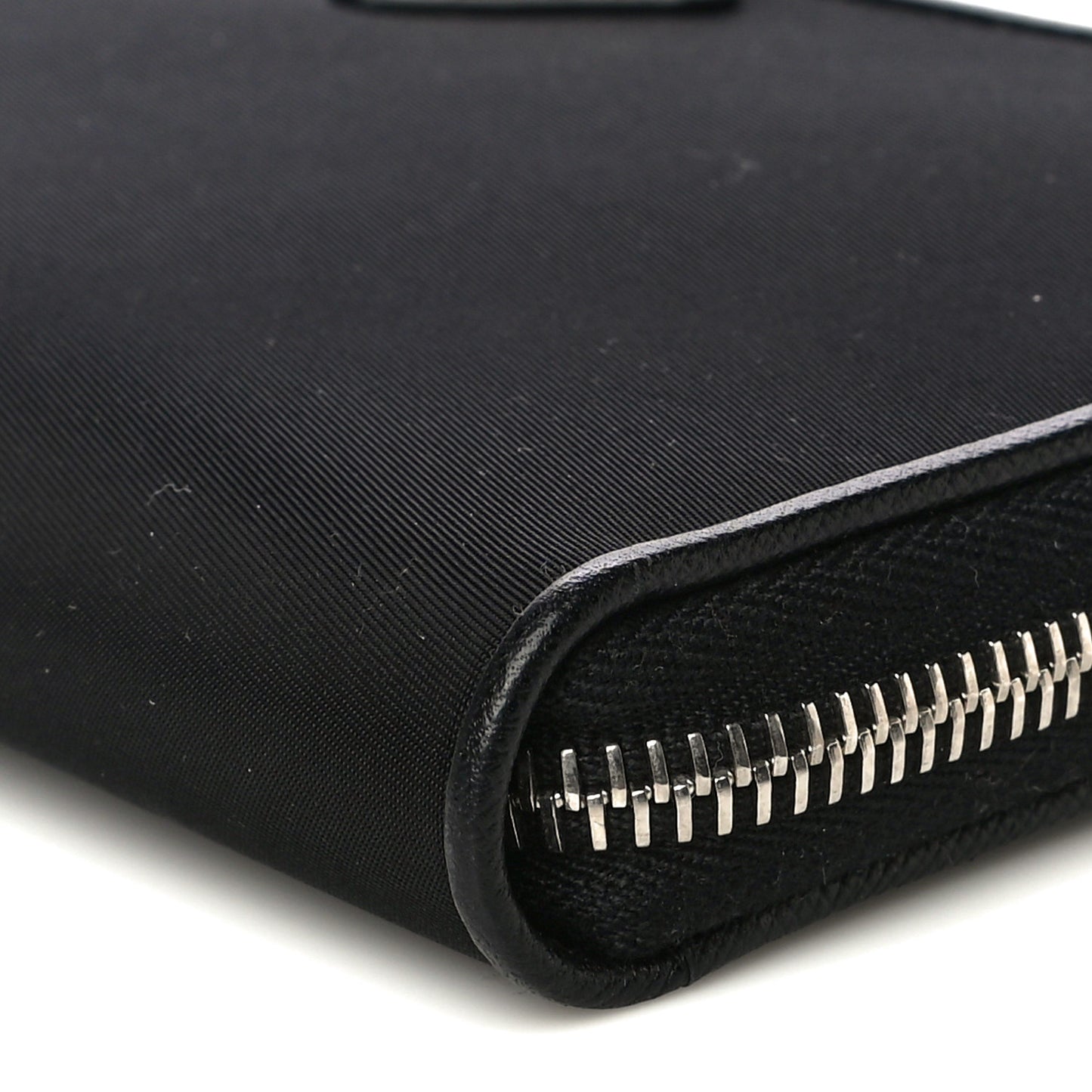 Tessuto Nylon Zip Around Wallet Black