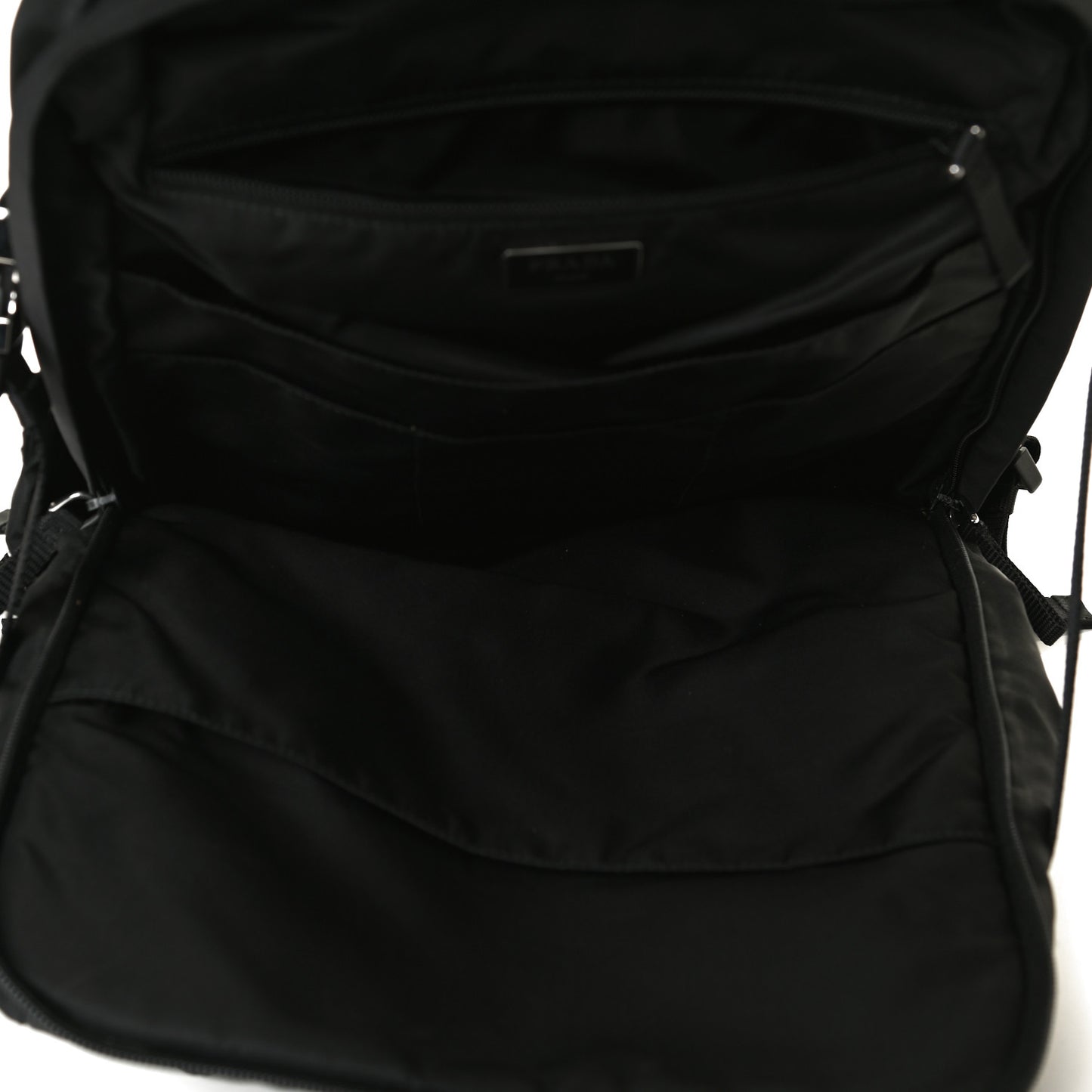 Nylon Montagna Compression Backpack Black