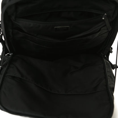 Prada Nylon Montagna Compression Backpack Black 5 of 14