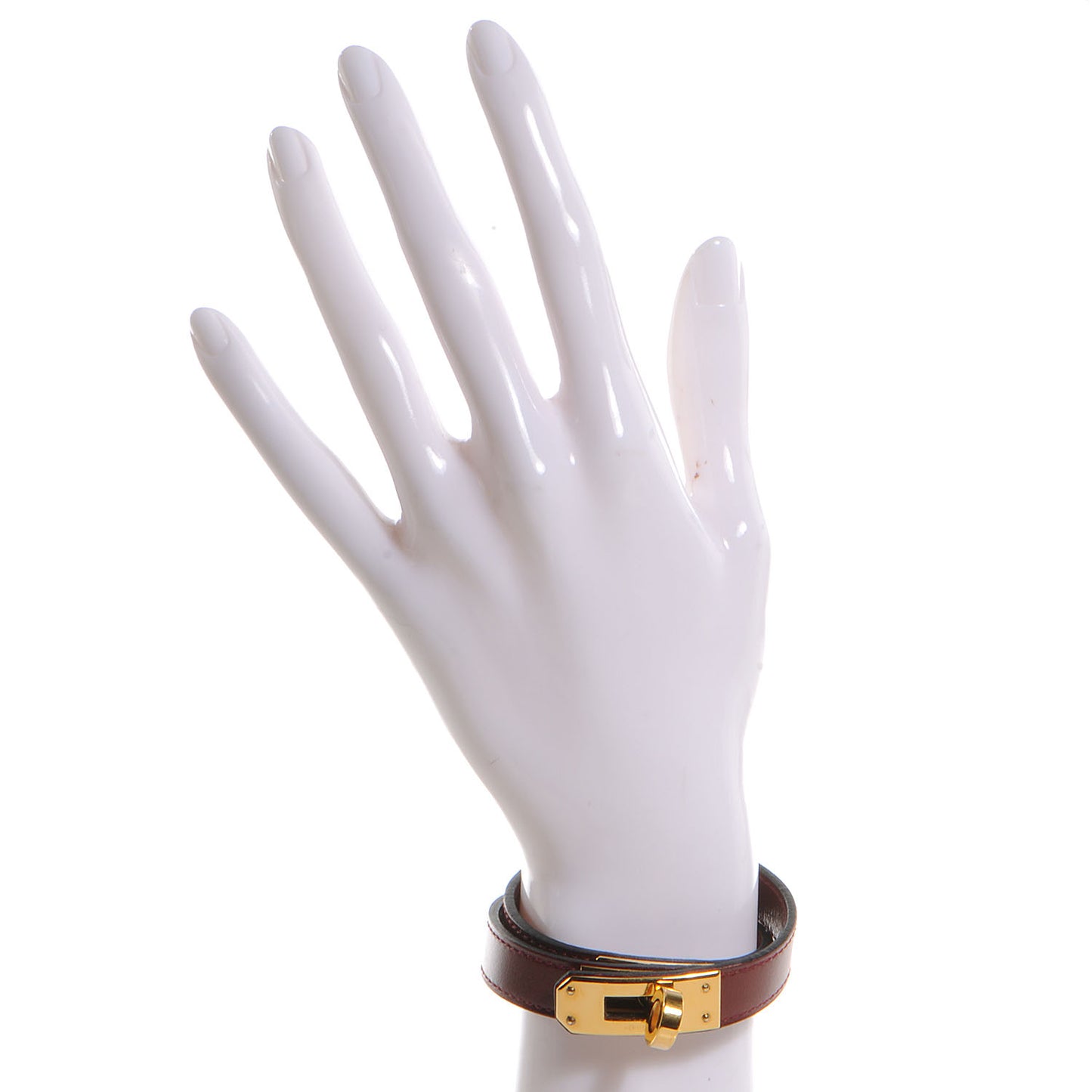 Chamonix Kelly Double Tour Bracelet Small Rouge H