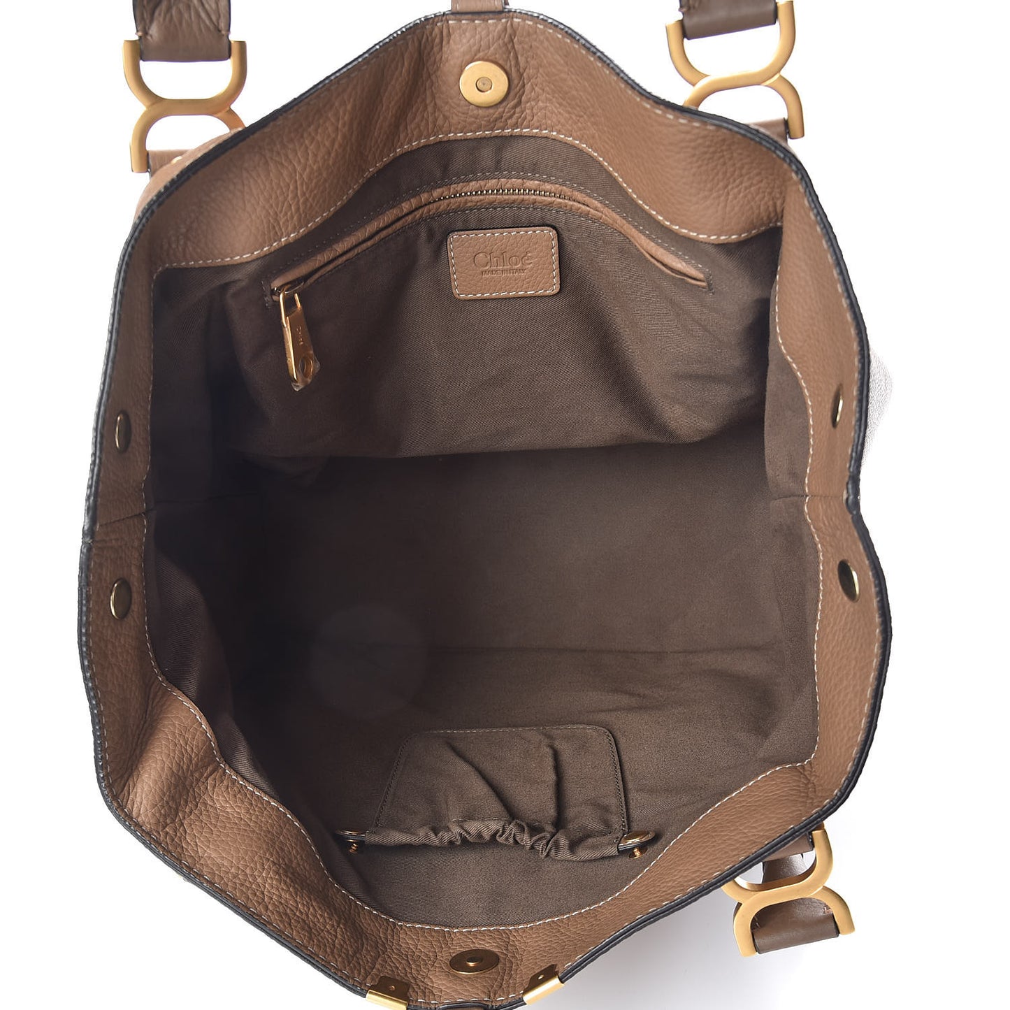 Calfskin Large New Marcie Tote Nut