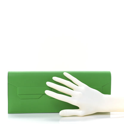Hermes Swift Shadow Clutch 29 Vert Yucca 2 of 9