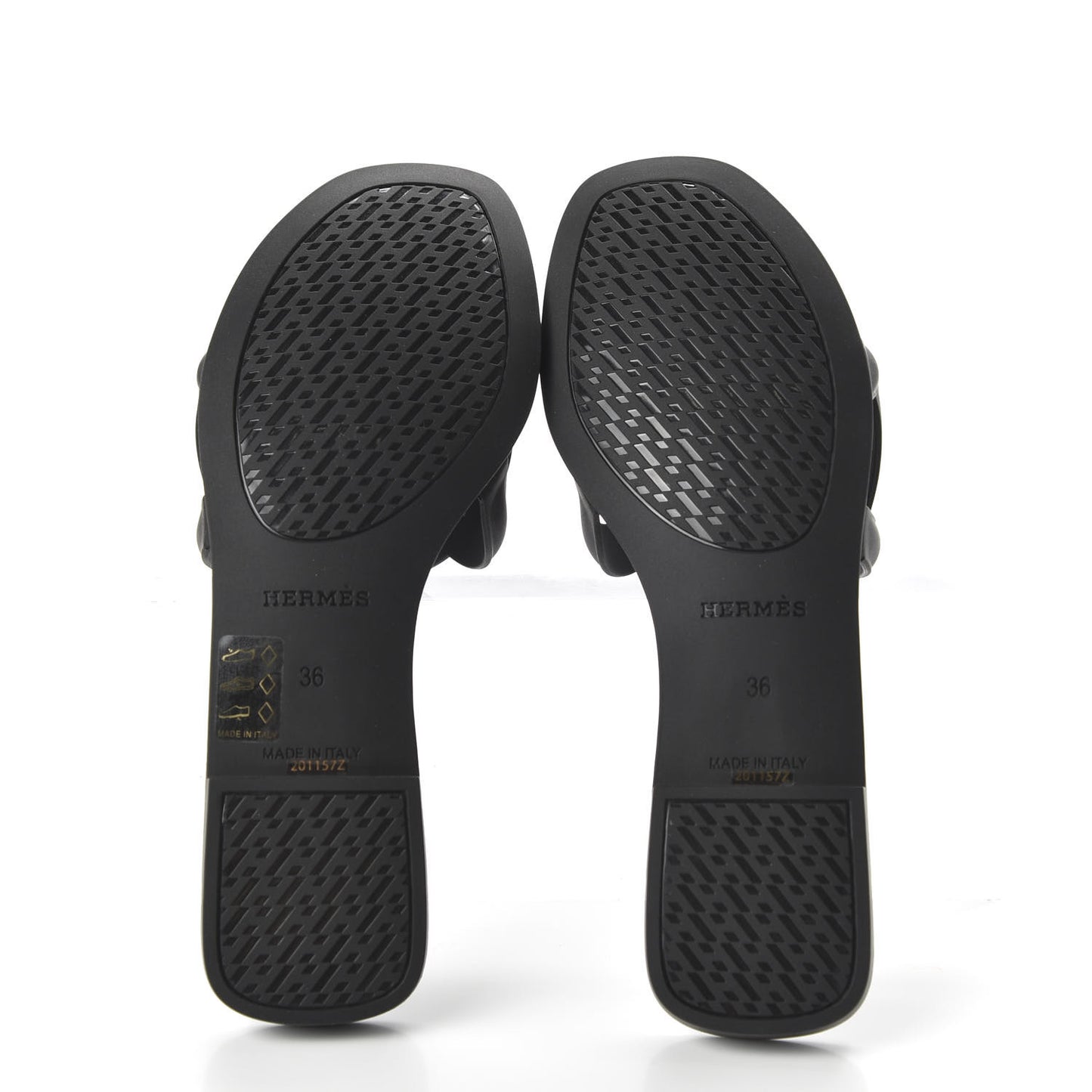 Rubber Aloha Sandals 36 Black