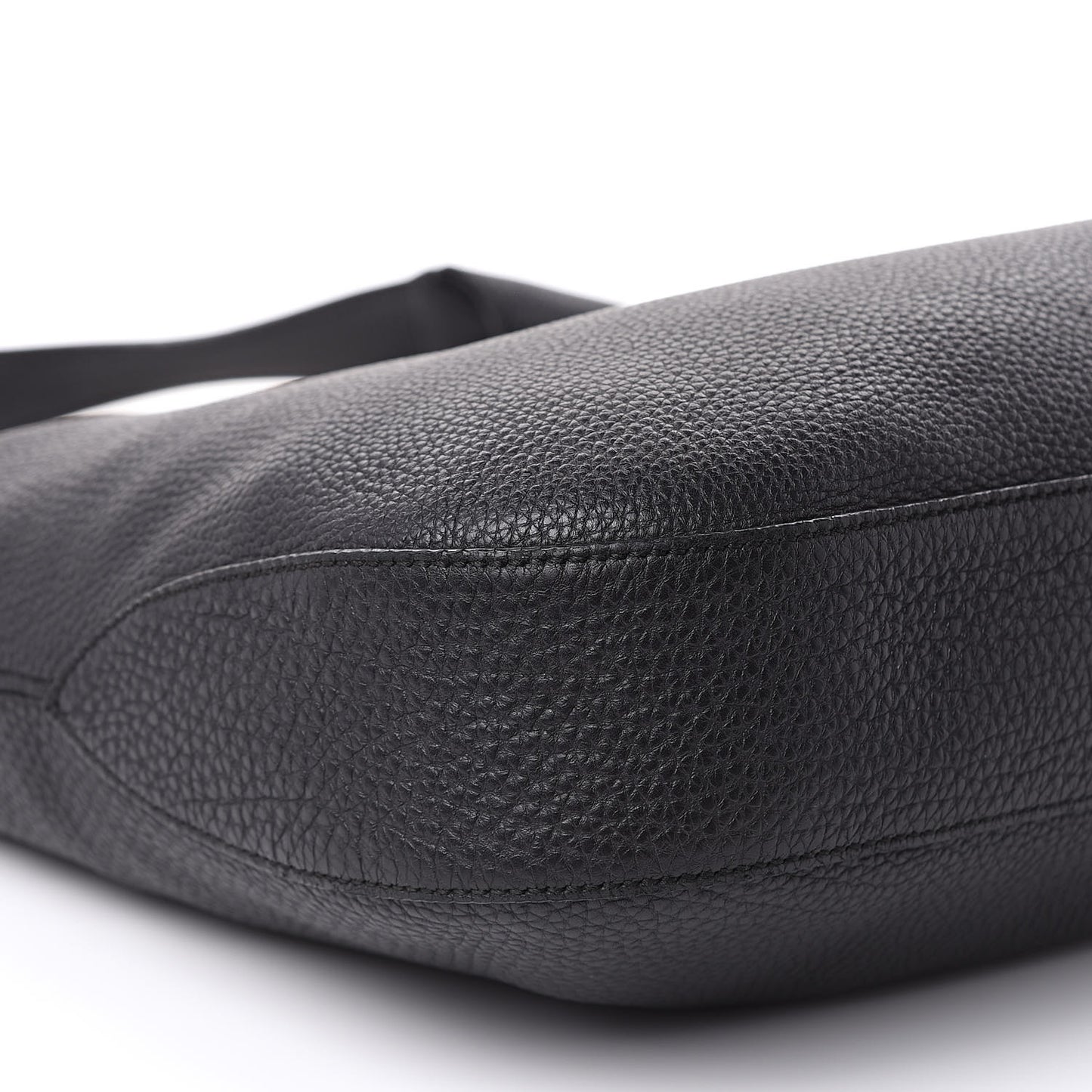 Soft Grained Calfskin Large Jackie Hobo Black