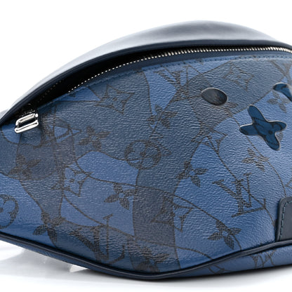Louis Vuitton Monogram Aquagarden Discovery Bumbag Abyss Blue 8 of 9