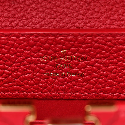 Louis Vuitton Taurillon Mini Capucines Scarlet 6 of 9
