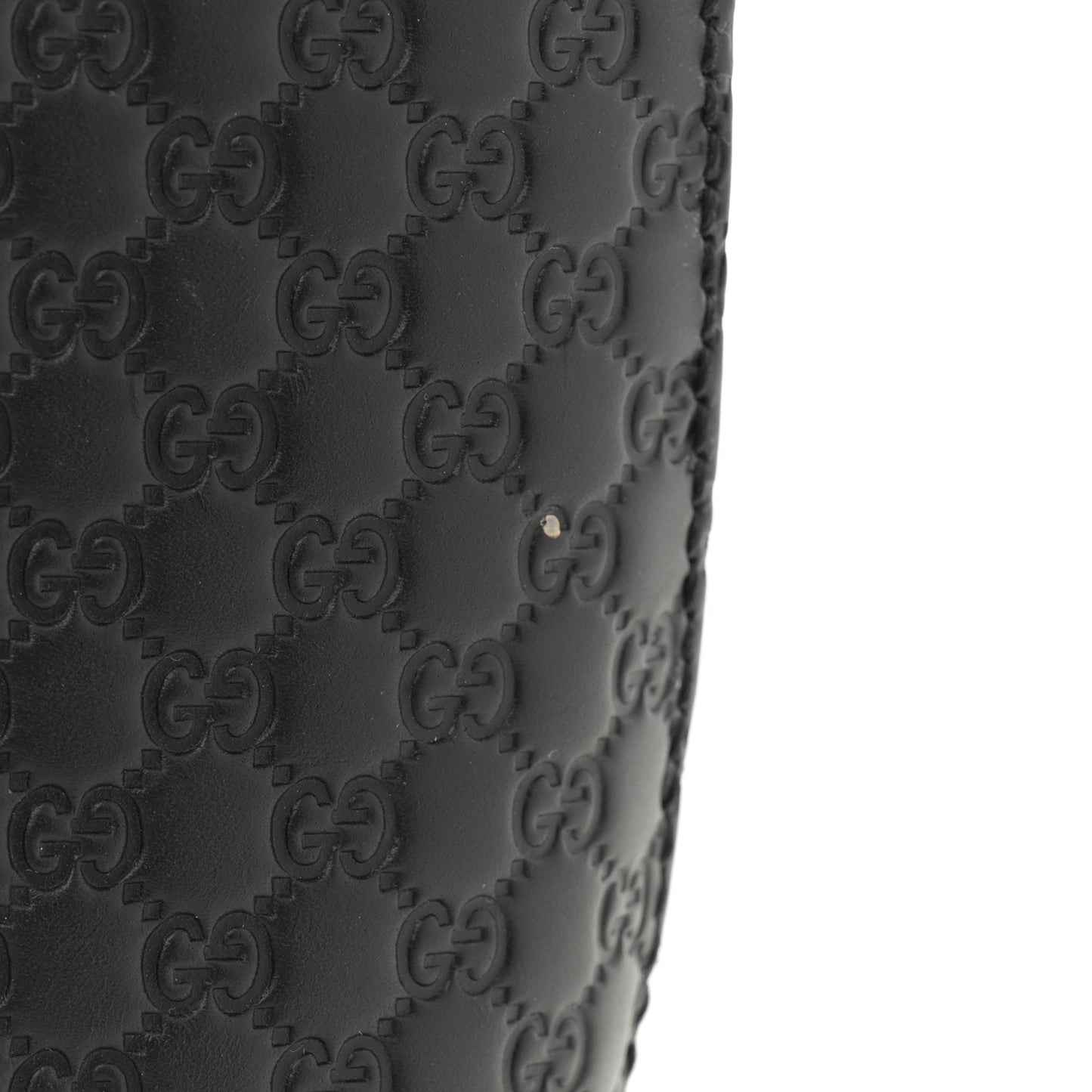 Microguccissima Flat Crossbody Black