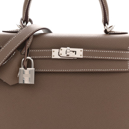 Hermes Epsom Kelly Sellier 25 Etoupe 7 of 11