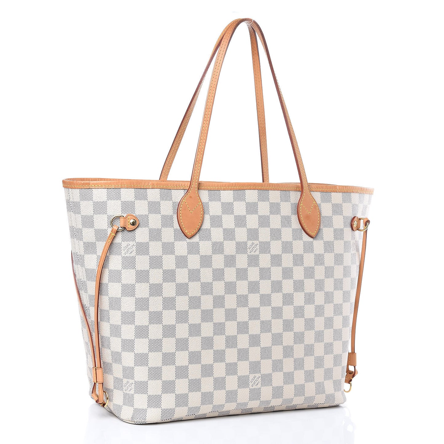 Damier Azur Neo Neverfull MM Rose Ballerine