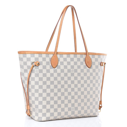 Louis Vuitton Damier Azur Neo Neverfull MM Rose Ballerine 3 of 16