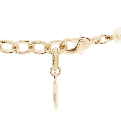 Chanel Pearl CC 100th Anniversary Necklace Light Gold 6 of 7
