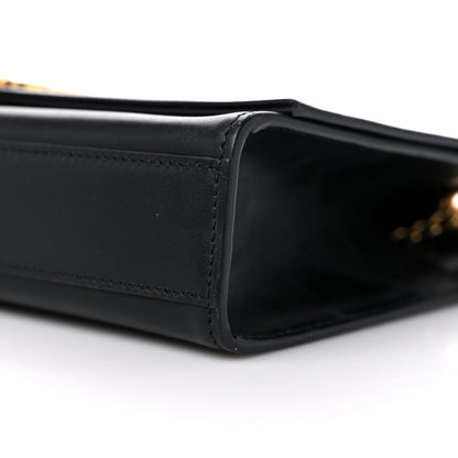 Saint Laurent Smooth Calfskin Medium Classic Monogram Kate Tassel Satchel Black 9 of 10
