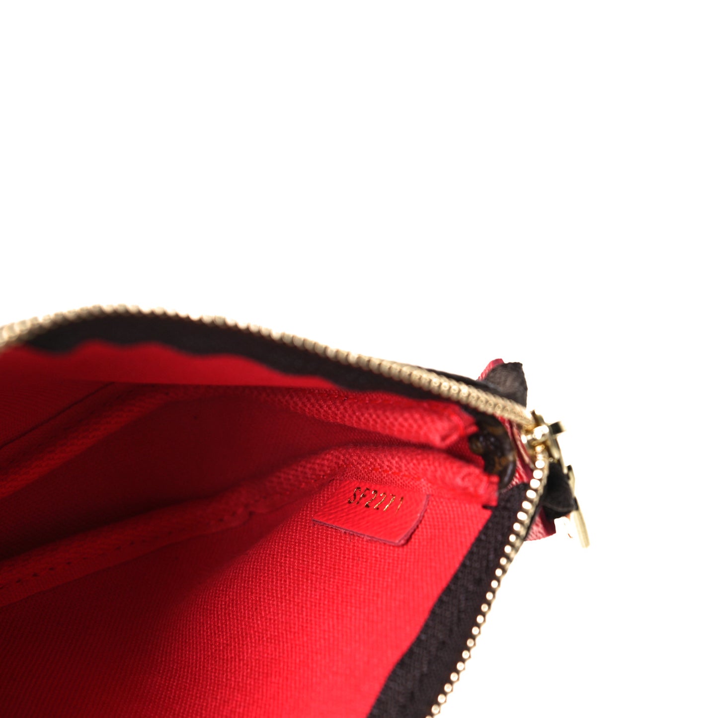Monogram 2021 Christmas Animation London Mini Pochette Accessories Red