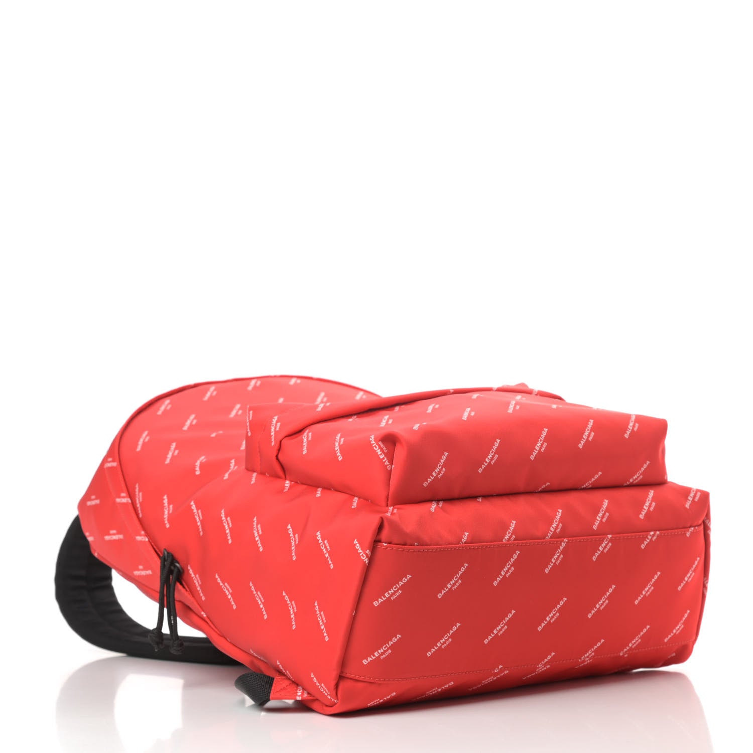 Balenciaga Twill Nylon Allover Logo Print Explorer Backpack Rouge Vermillion White 4 of 10