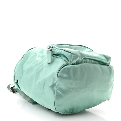 Prada Satin Single Snap Buckle Backpack Menta 4 of 12