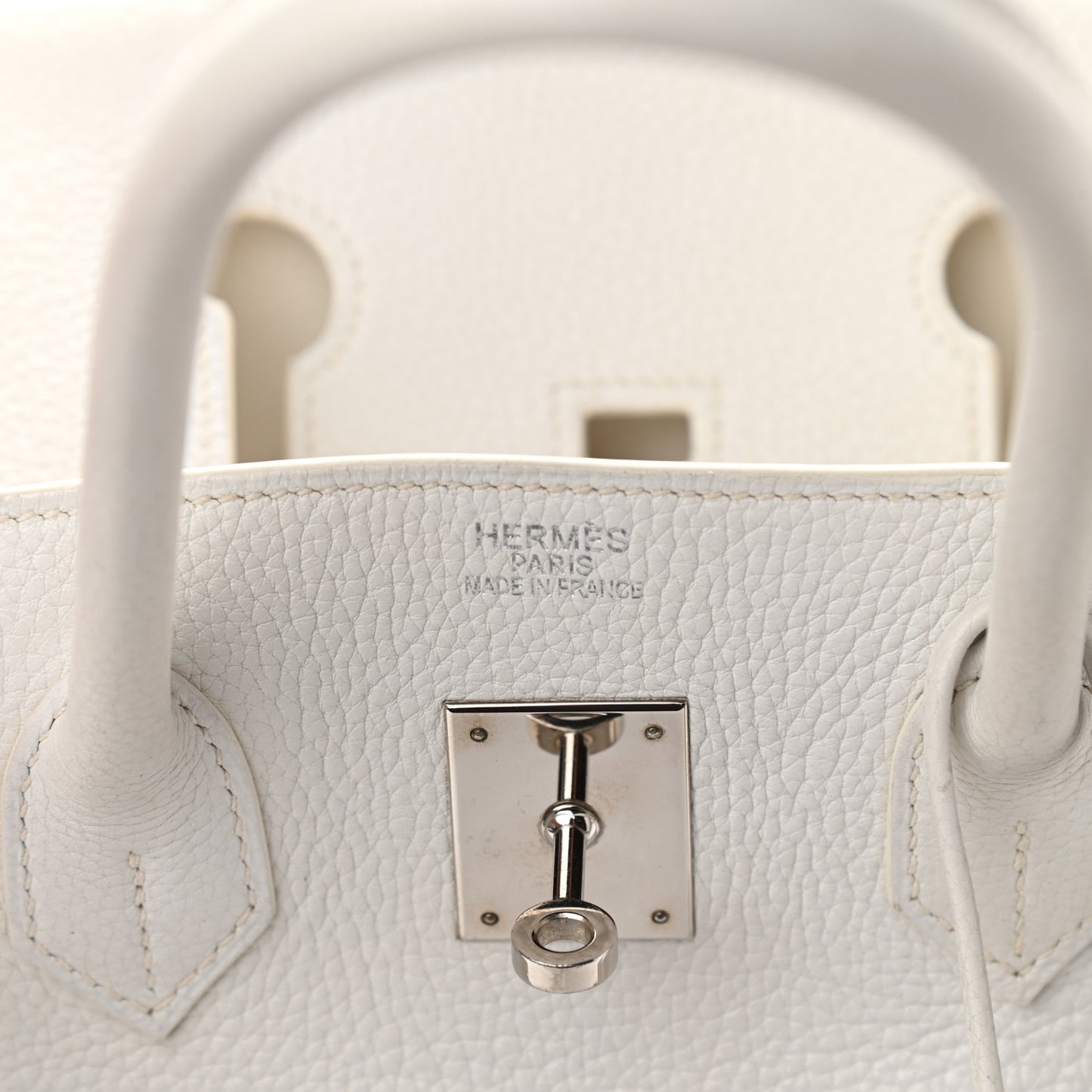 Taurillon Clemence Birkin 35 White