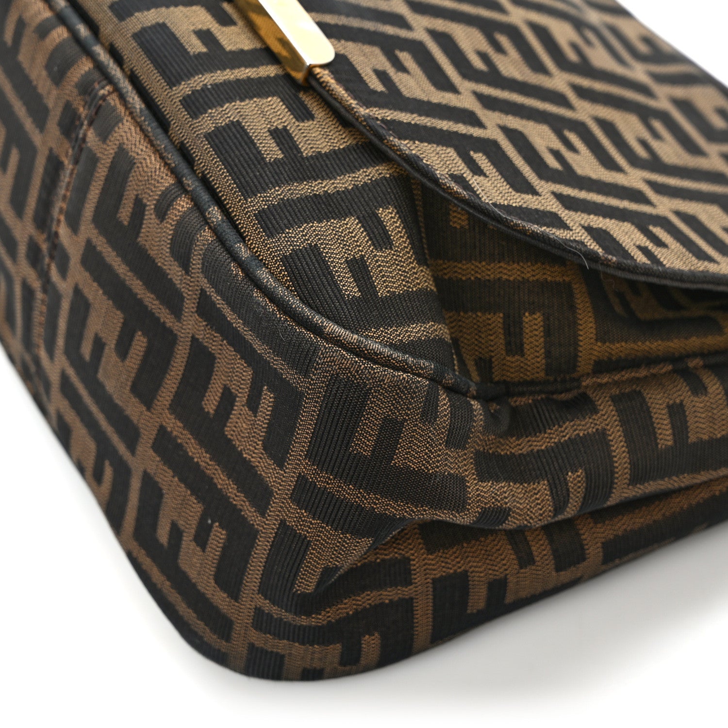 Fendi Zucca Vitello Artic Small Messenger Bag Tobacco Castagna 11 of 12