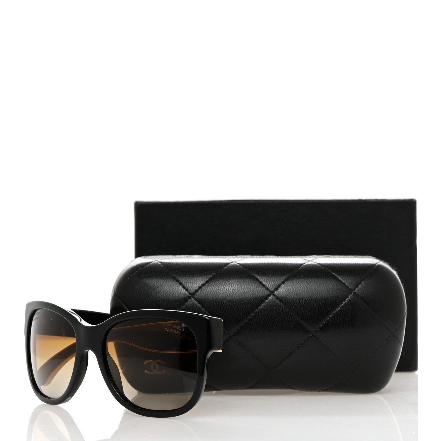 Chanel Acetate Polarized CC Sunglasses 5270 Black 9 of 9