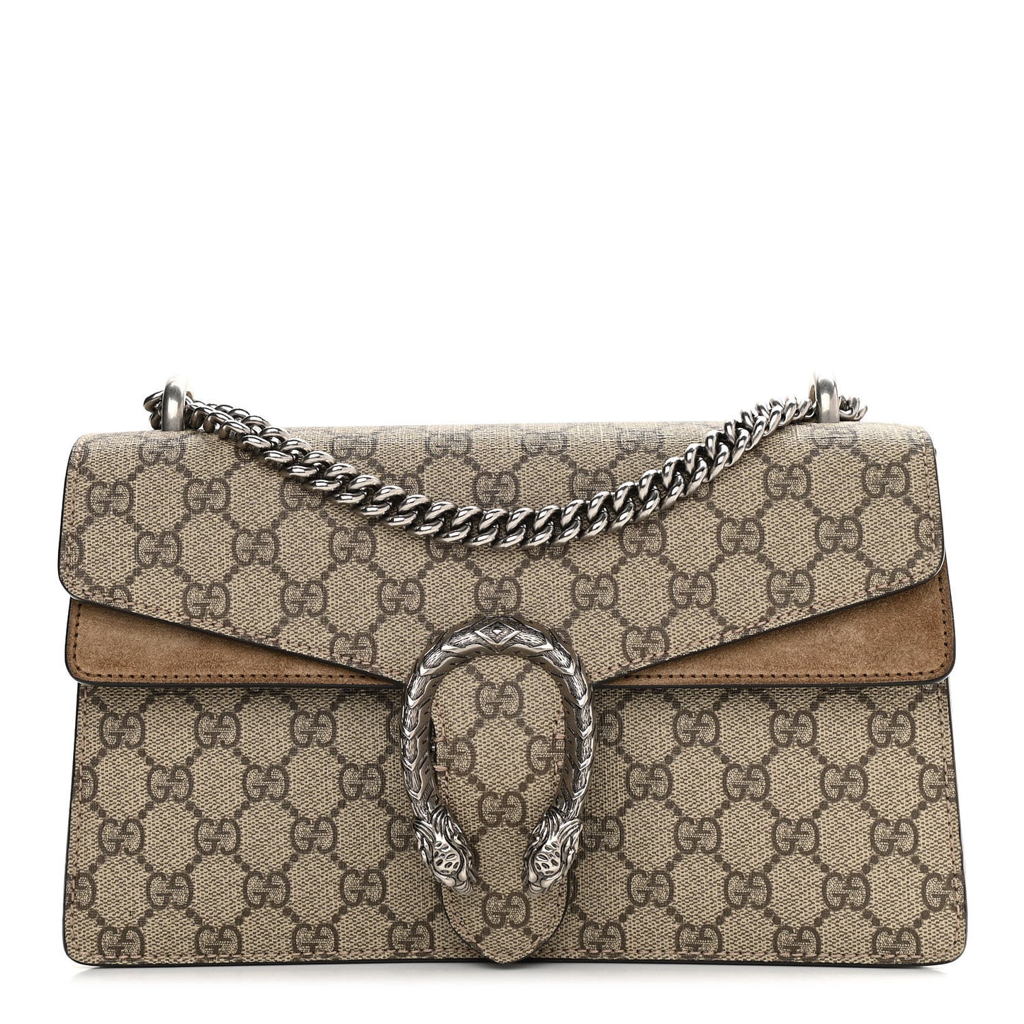 GG Supreme Monogram Small Dionysus Shoulder Bag Taupe