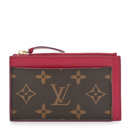 Louis Vuitton Monogram Zipped Card Holder Fuchsia 1 of 8