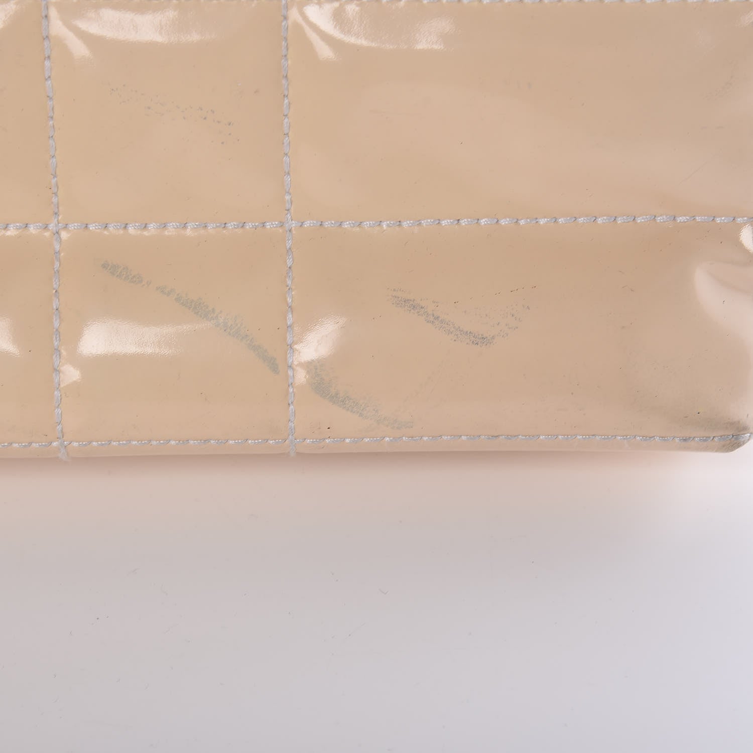 Chanel Patent Chocolate Bar East West Tote White 13 of 27