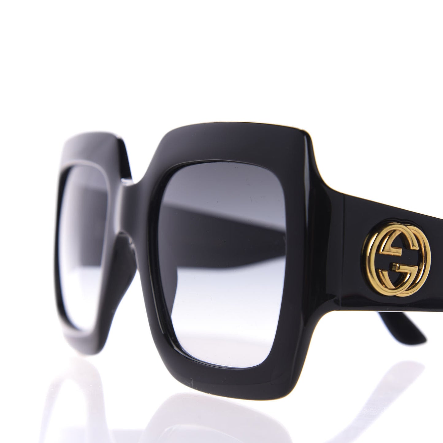 Acetate Square Frame Sunglasses GG0053S Black