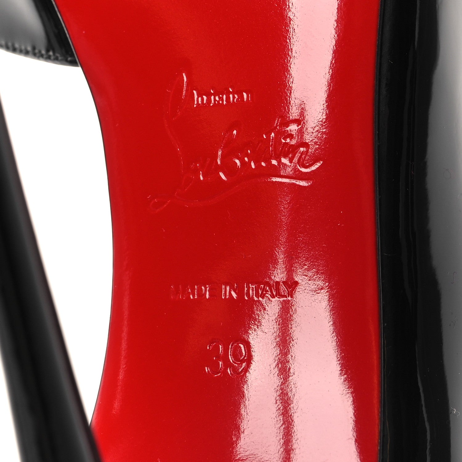 Christian Louboutin Patent Iriza 100 Pumps 39 Black 6 of 7