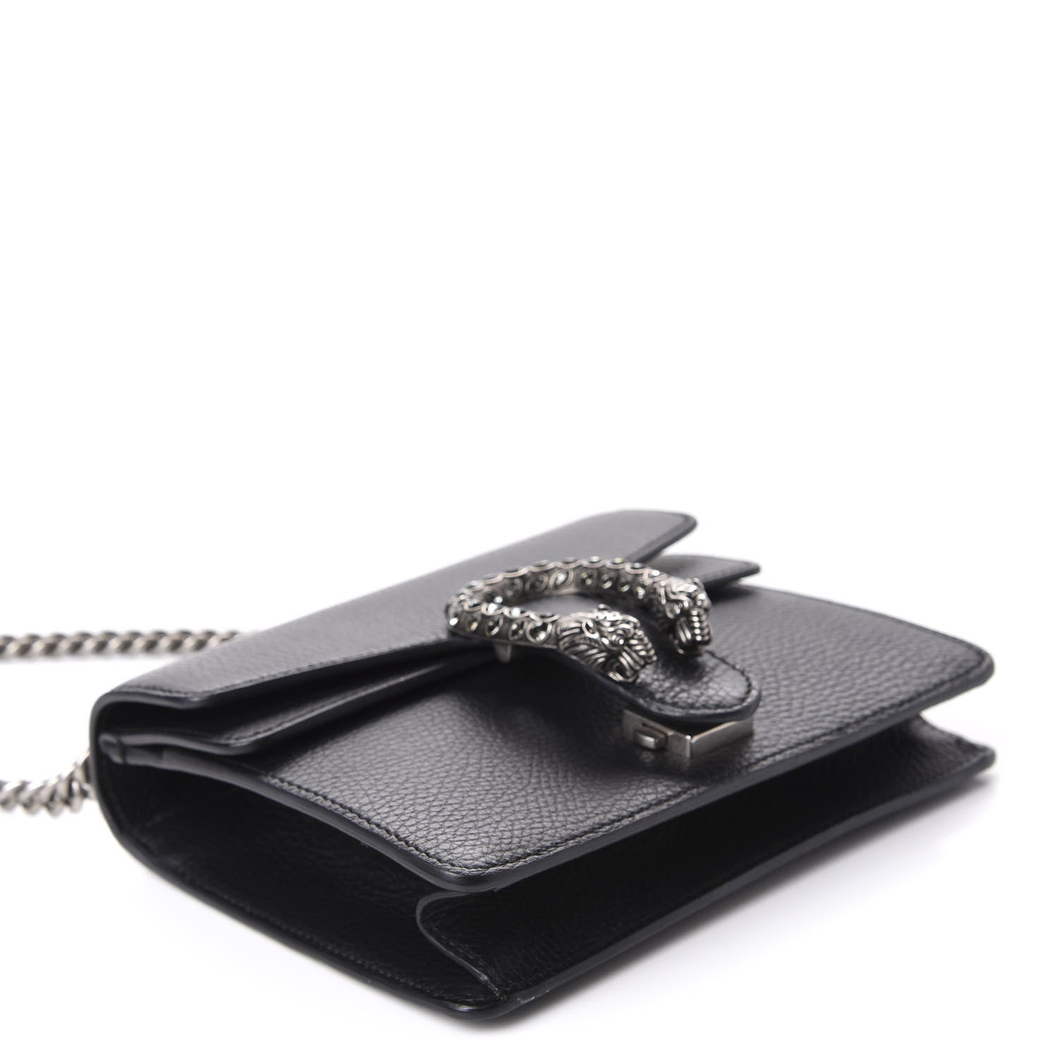 Gucci Calfskin Mini Dionysus Shoulder Bag Black 4 of 13