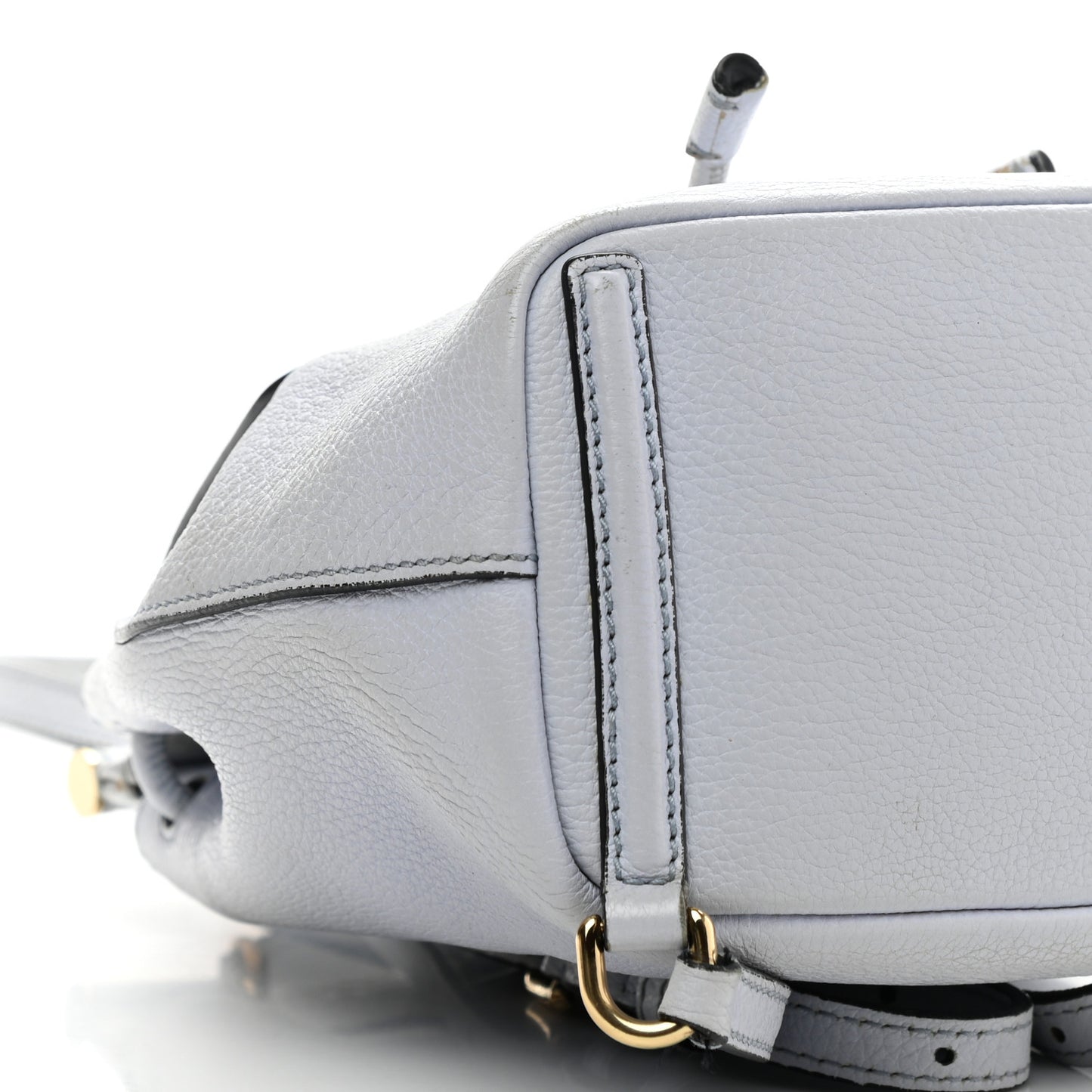 Pebbled Calfskin Sicily Backpack Light Blue