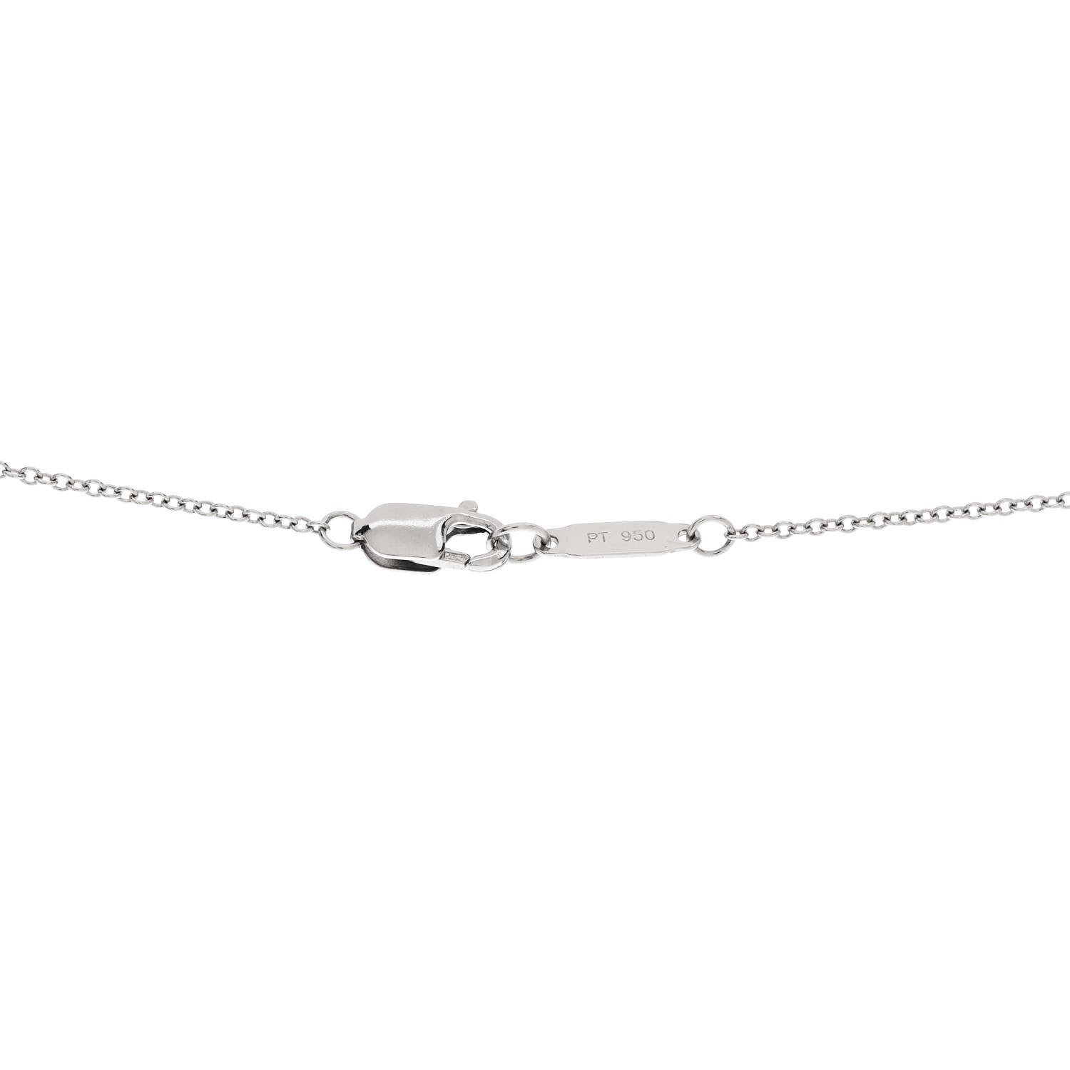 Tiffany Platinum Diamond Enchant Garden Rose Cut Flower Pendant Necklace 5 of 5