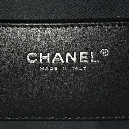 Chanel Shiny Crumpled Calfskin Quilted Medium Chanel 25 Handbag Black 7 of 11