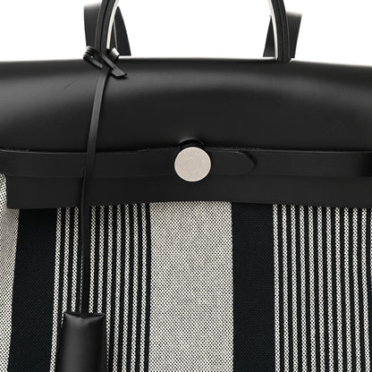 Hermes Vache Hunter Toile H Vibration Herbag a Dos Retourne Backpack Ecru Beige Naturel 10 of 10