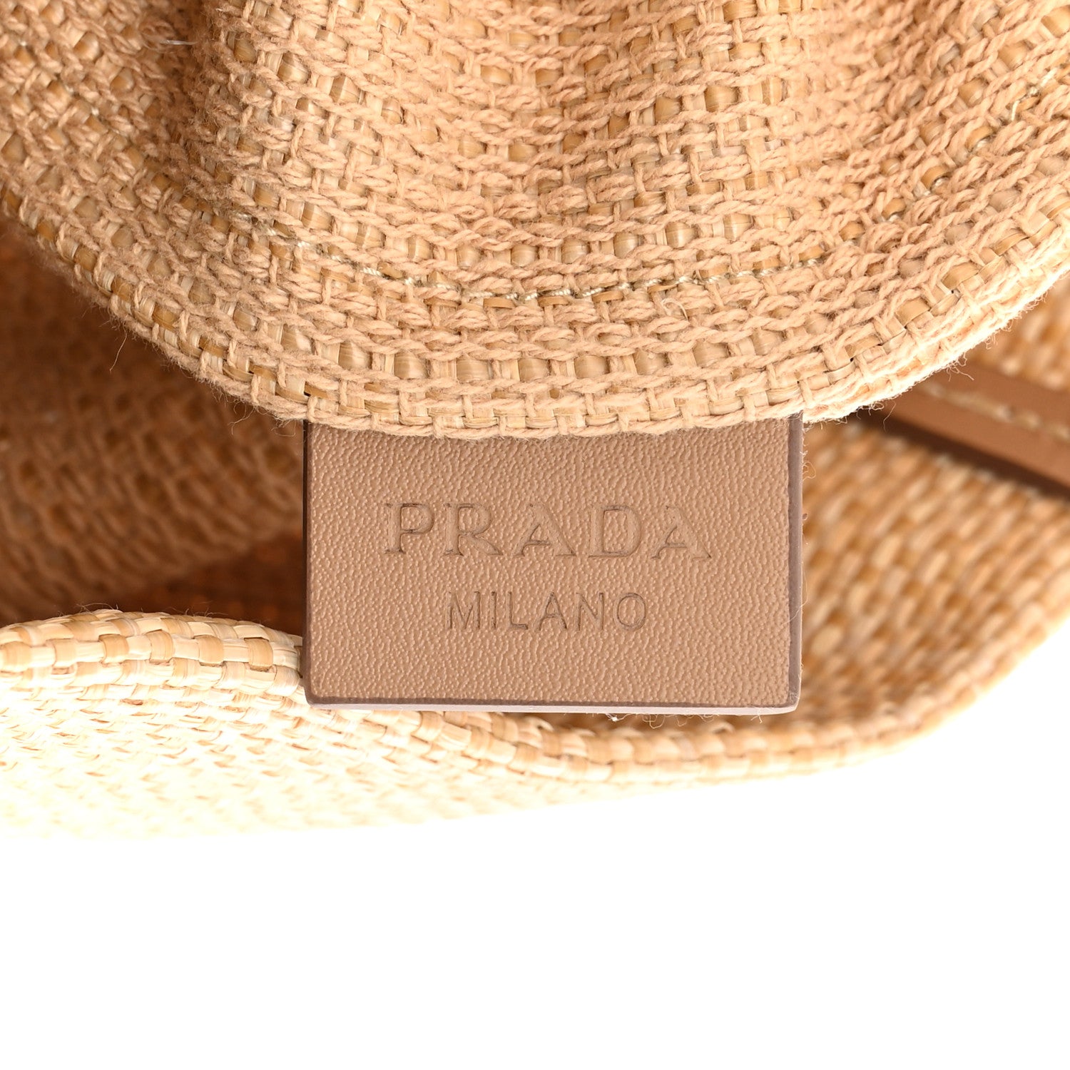 Prada Raffia Logo Tote Naturale 6 of 12