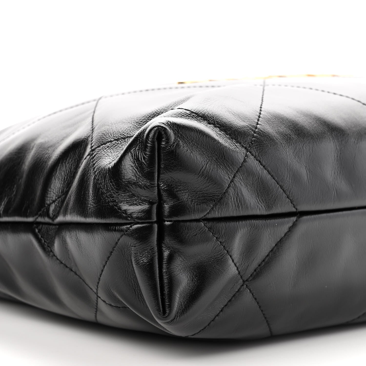 Chanel Shiny Calfskin Quilted Small Chanel 22 Black 10 of 11