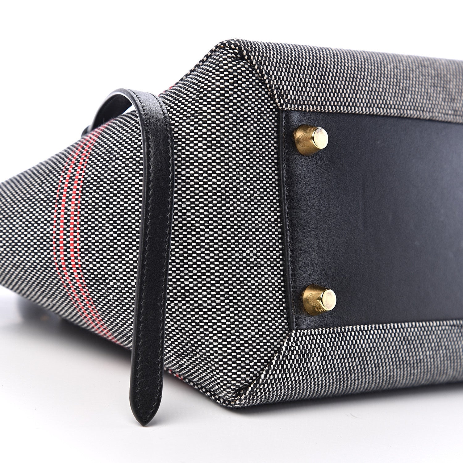 Celine Cotton Canvas Calfskin Mini Belt Bag Black 9 of 13