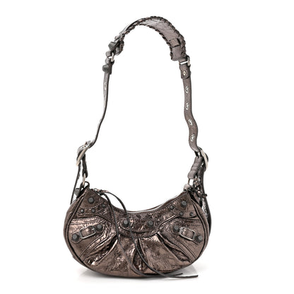 Balenciaga Metallic Agneau Arena Le Cagole Shoulder Bag XS Dark Bronze 1 of 11