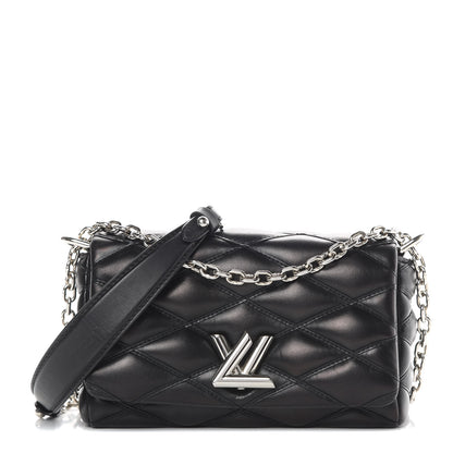 Louis Vuitton Lambskin Malletage GO-14 PM Black 1 of 11