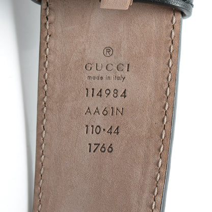 Gucci Guccissima Interlocking G Belt 110 44 Black 5 of 8