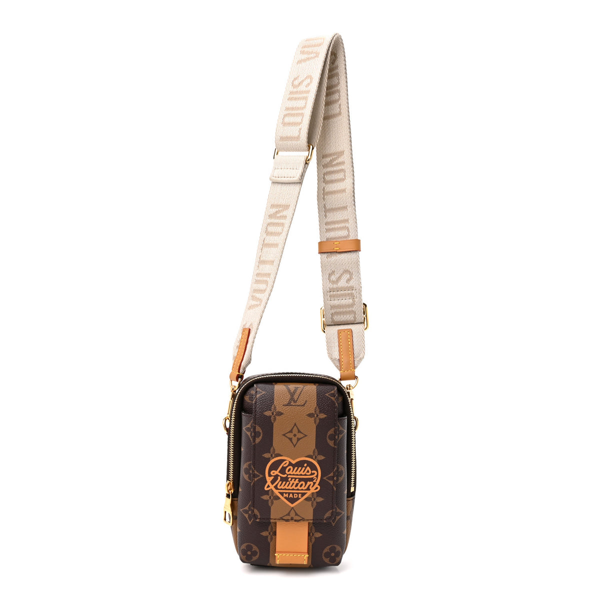 X NIGO Reverse Monogram Flat Double Phone Pouch