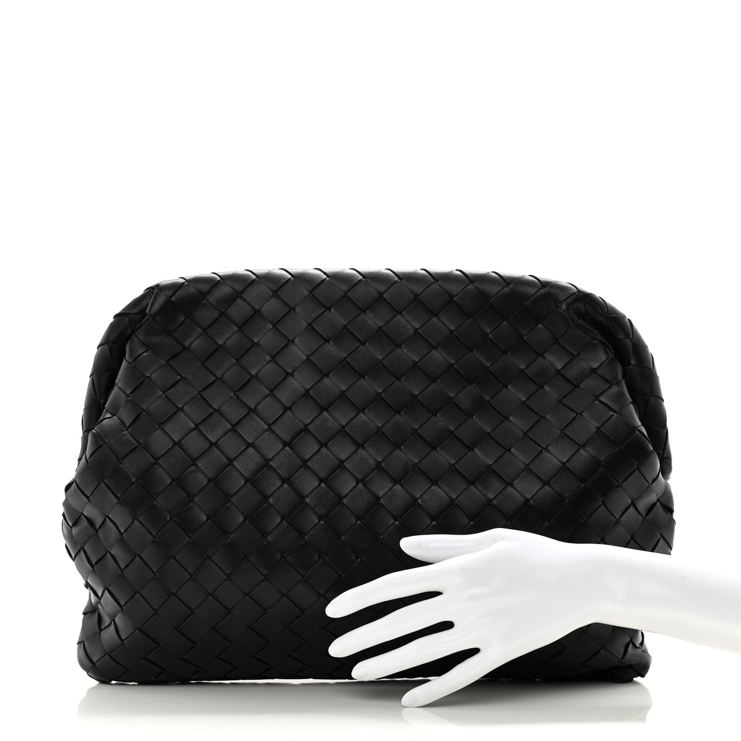 Nappa Intrecciato Clutch Black