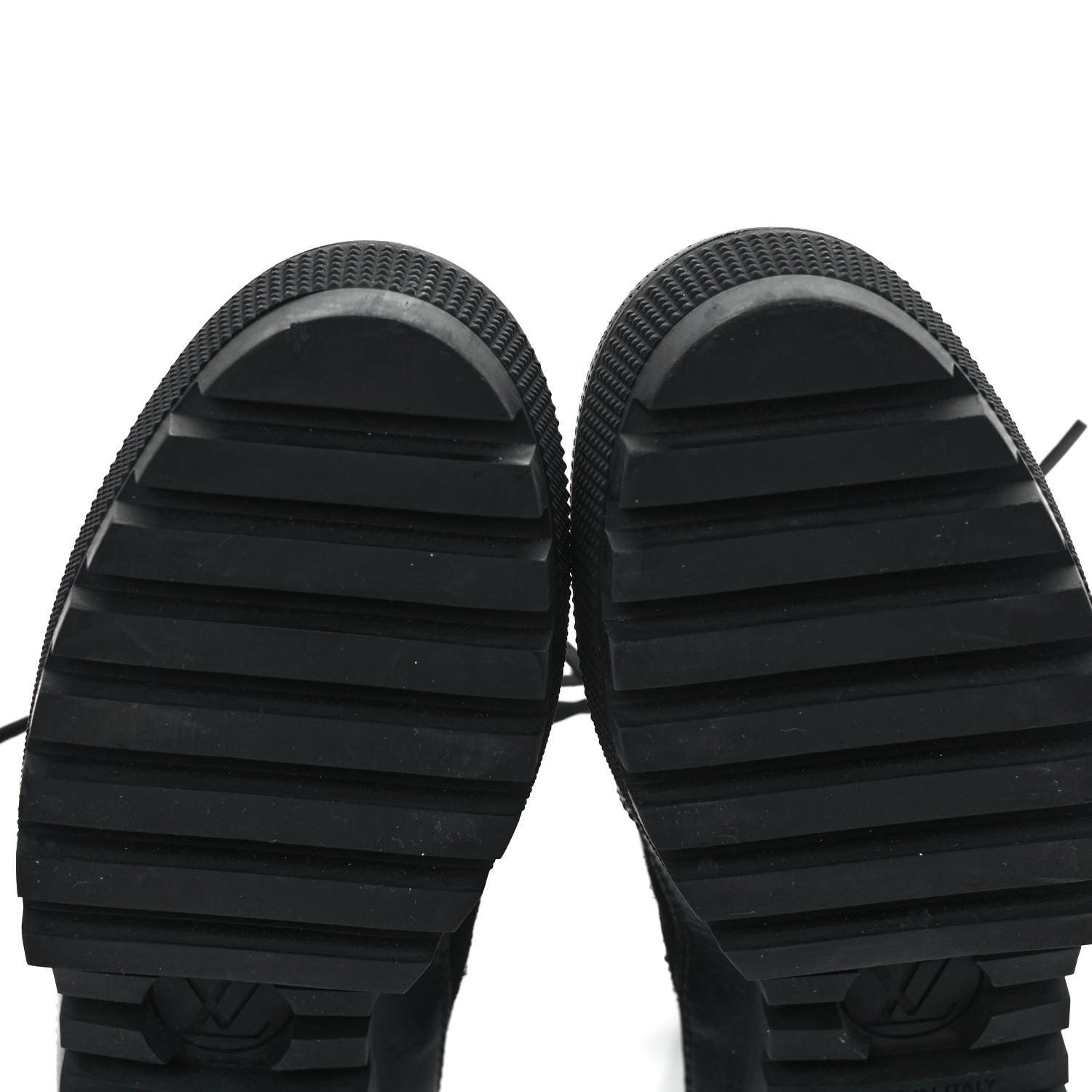 Louis Vuitton Suede Calfskin Monogram LV Black Heart Laureate Platform Desert Boots 37.5 Black 9 of 9